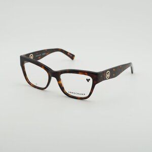 Longchamp LO2743 242 Eyeglasses Dark Havana 52mm Cat Eye Frame